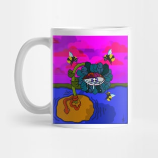 (Sad Freida) all seeing eye psychedelic flower art Mug